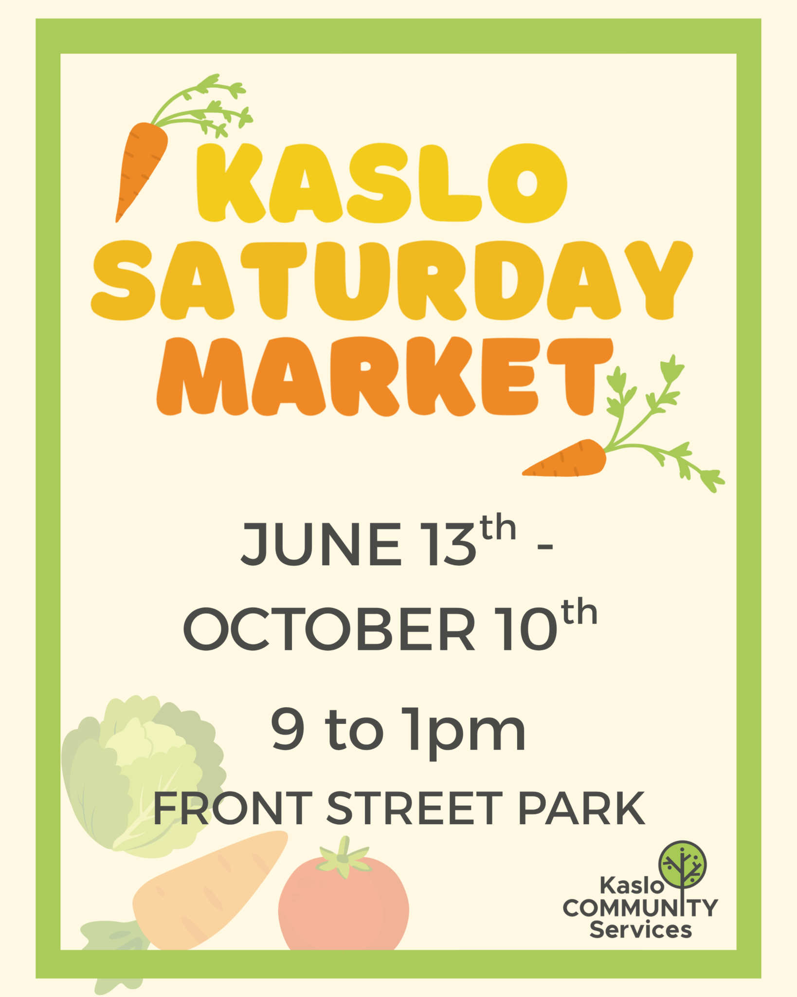 Kaslo Saturday Market